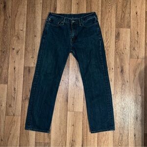 Levi's Dark Blue Straight Jeans for Men